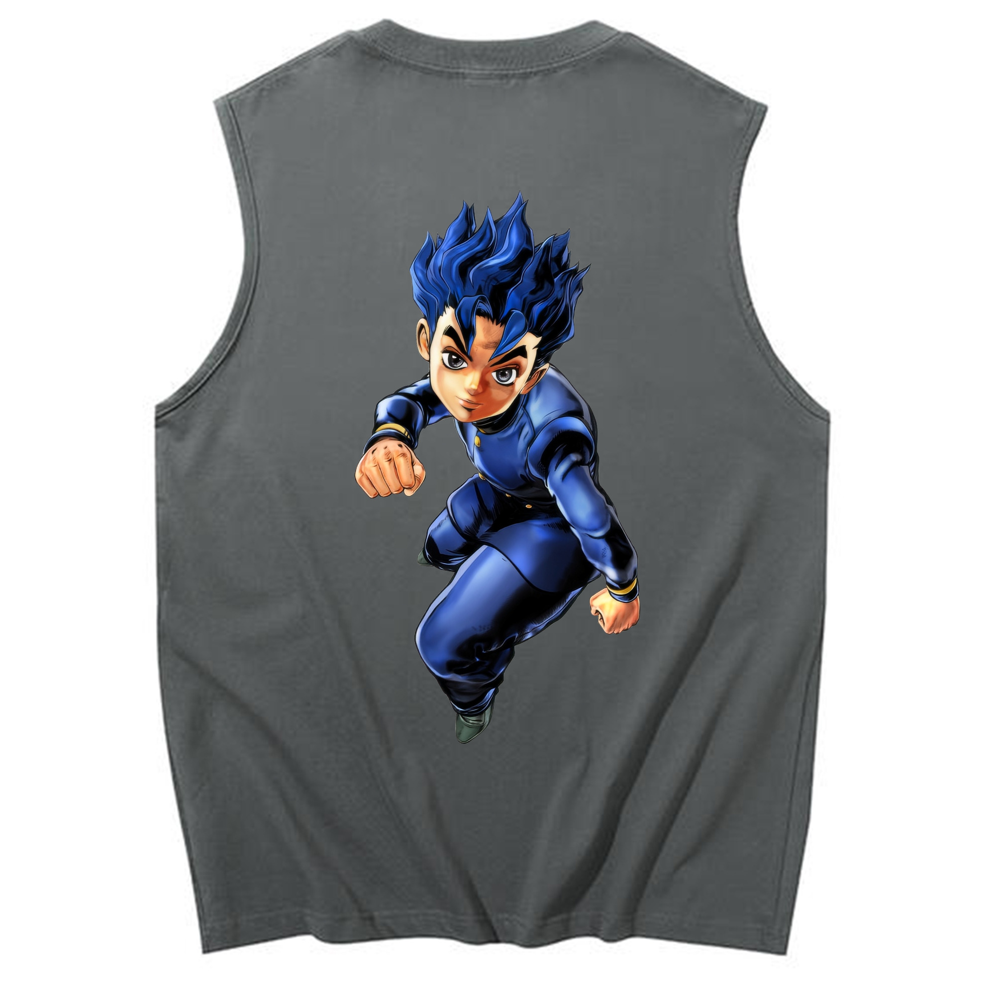（画像用） ジョジョの奇妙な冒険 広瀨康一 JoJo's Bizarre Adventure Hirose Koichi コットン100％タンクトップ（背面プリント）